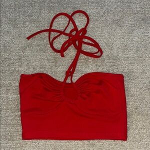 Red Women's Halter Top